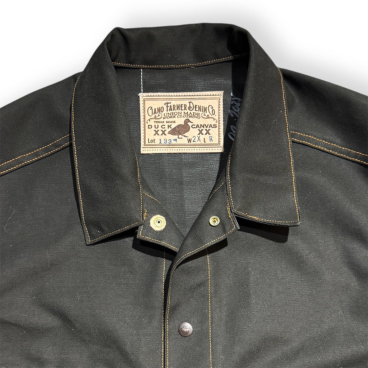 #133 12oz Duck Canvas Barbary Core Coat Olive