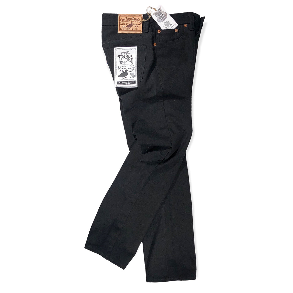 18oz Duck Canvas Black 5 POCKET Version