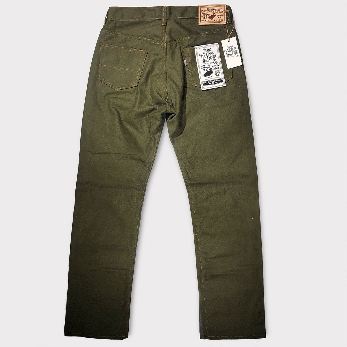 18oz Duck Canvas Green Vintage Selvage