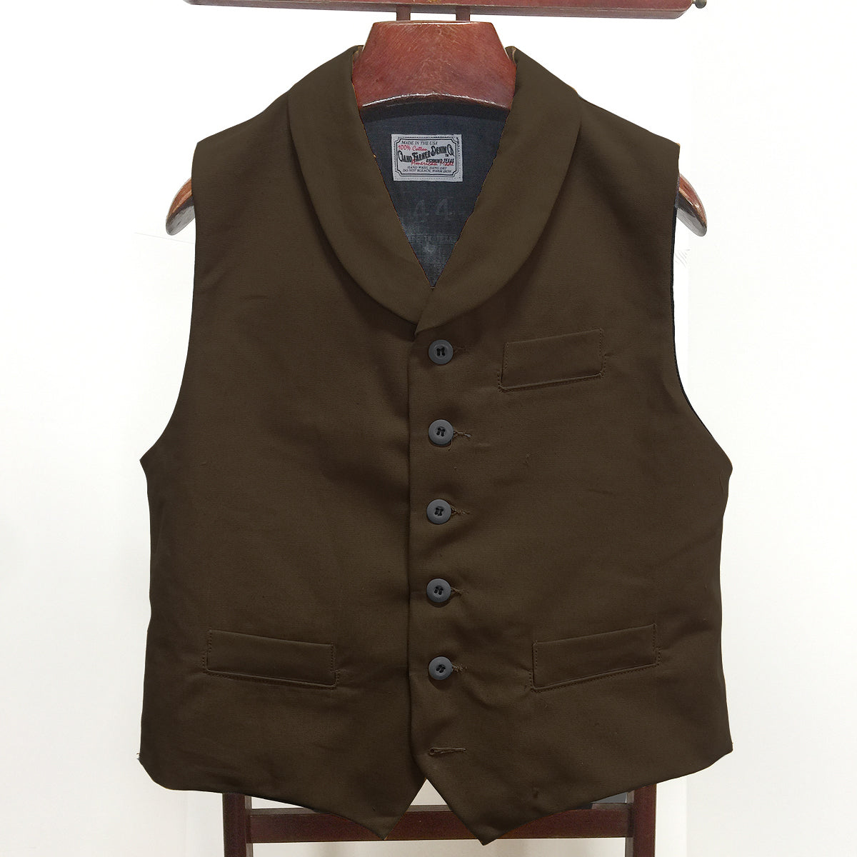 12oz Brown Duck Canvas Type D Waistcoat