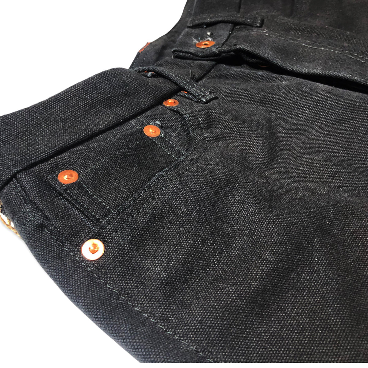 18oz Duck Canvas Black 5 POCKET Version