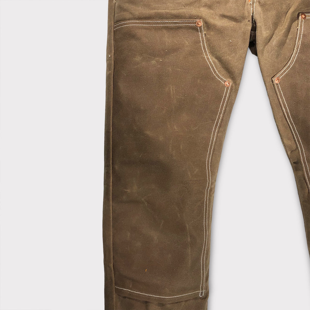 18oz WAX Duck Canvas Nutmeg Brown 5 pocket Model