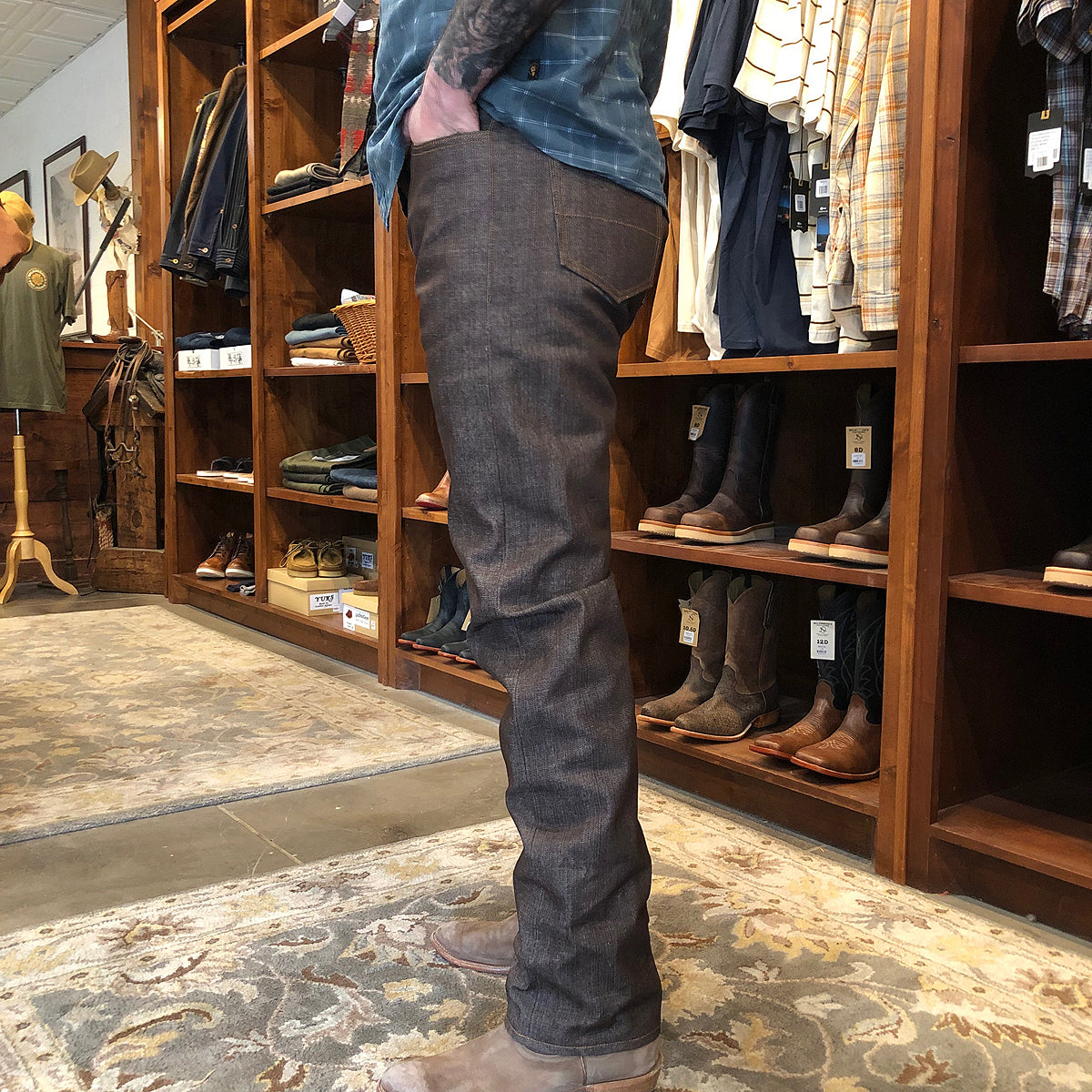 #BBB 16oz Japanese BROWN Selvage 5 POCKET Version