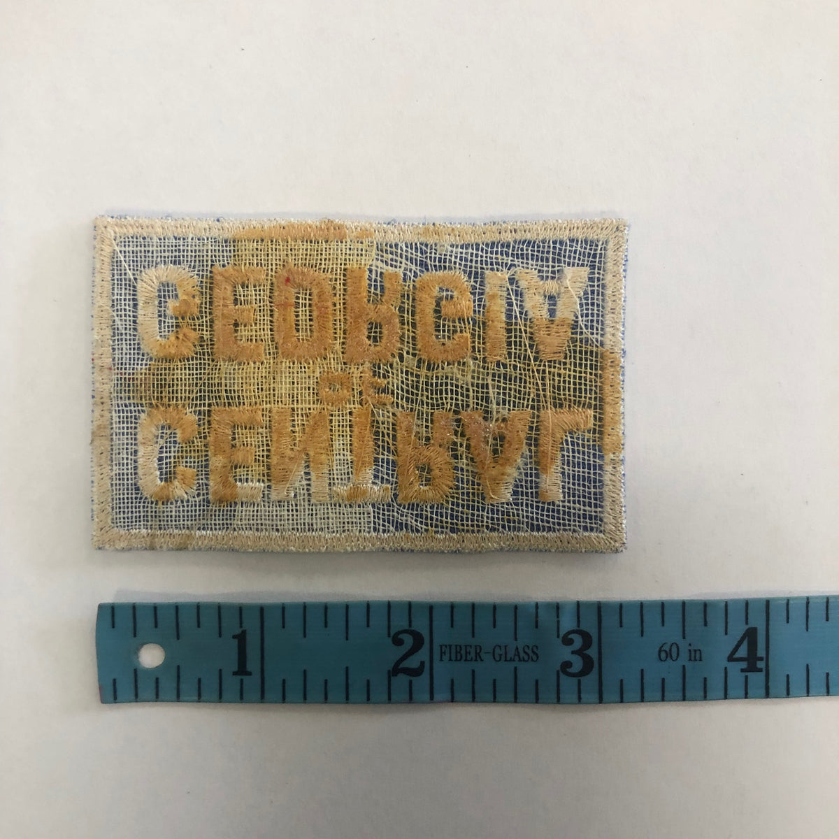 18oz Duck Canvas Navy Vintage HAT Patch 60s "Central of Georgia" Patch - Mid Crown