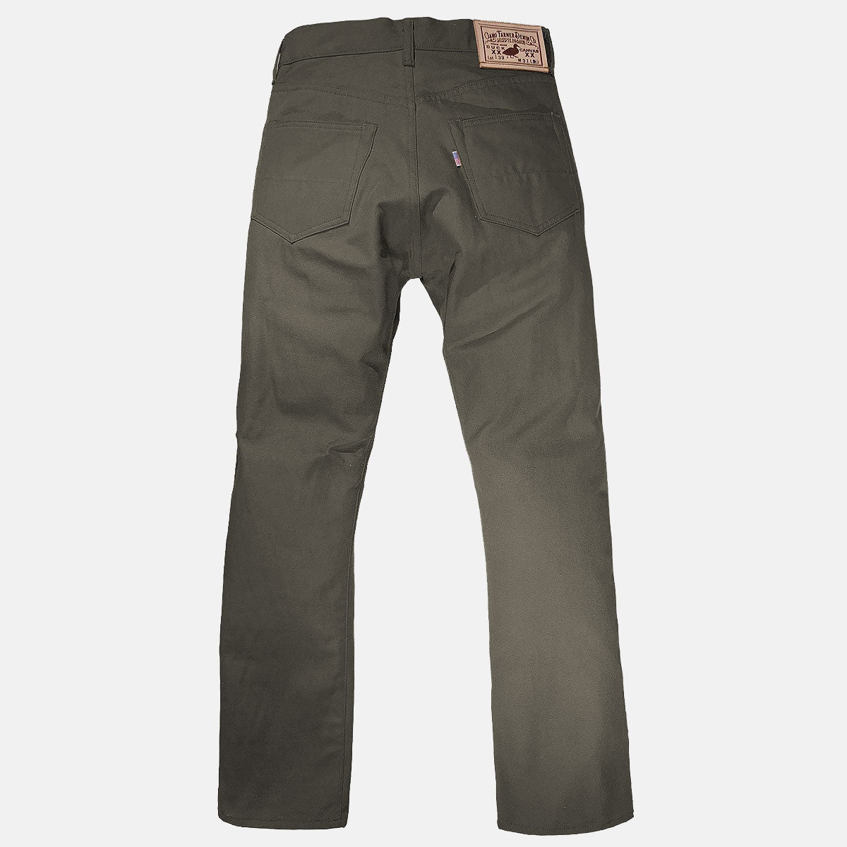 12oz Duck Canvas Olive Moss 5 POCKET Version