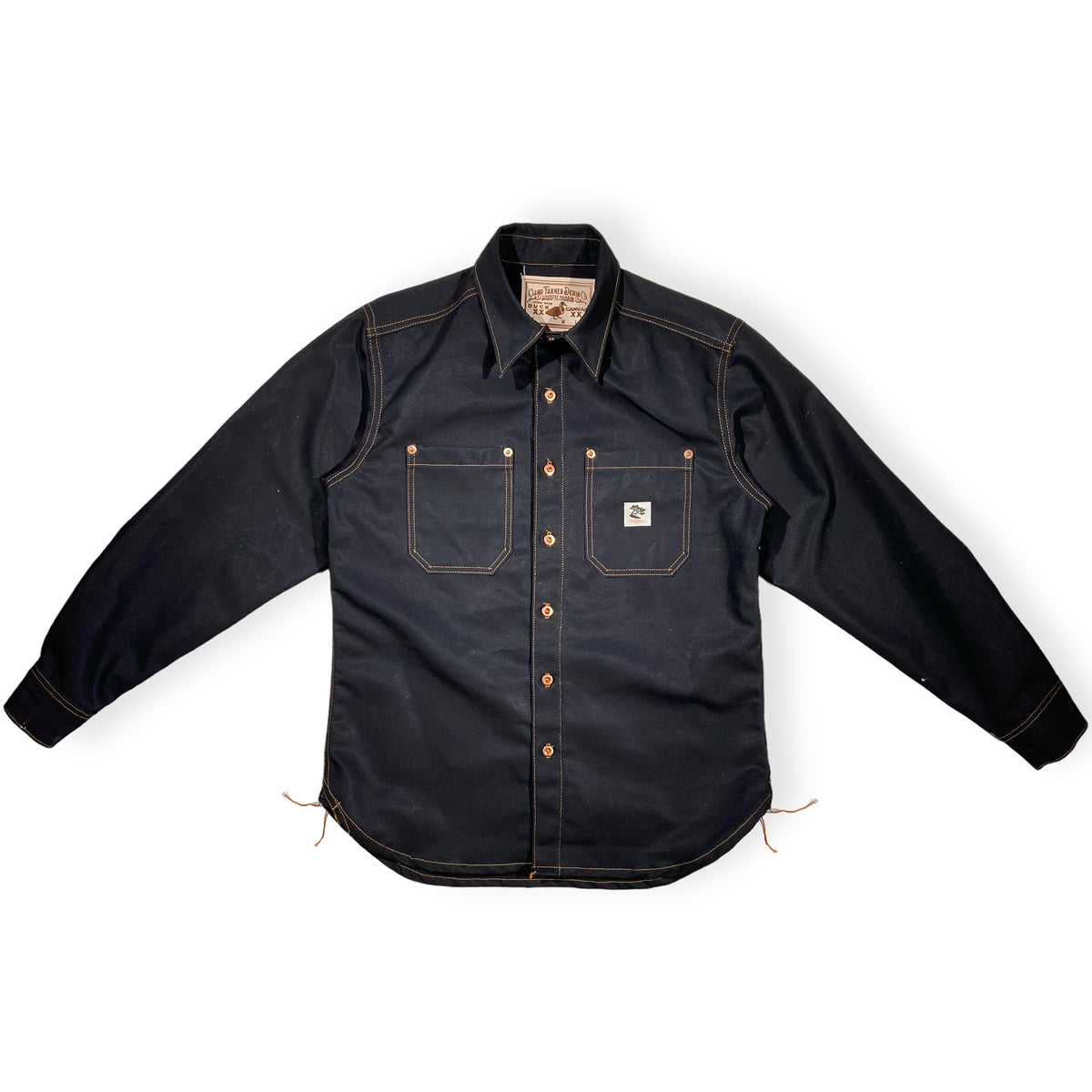 #133 12oz USA Duck Canvas [ Various Colors } "Foreman Workshirt" Black