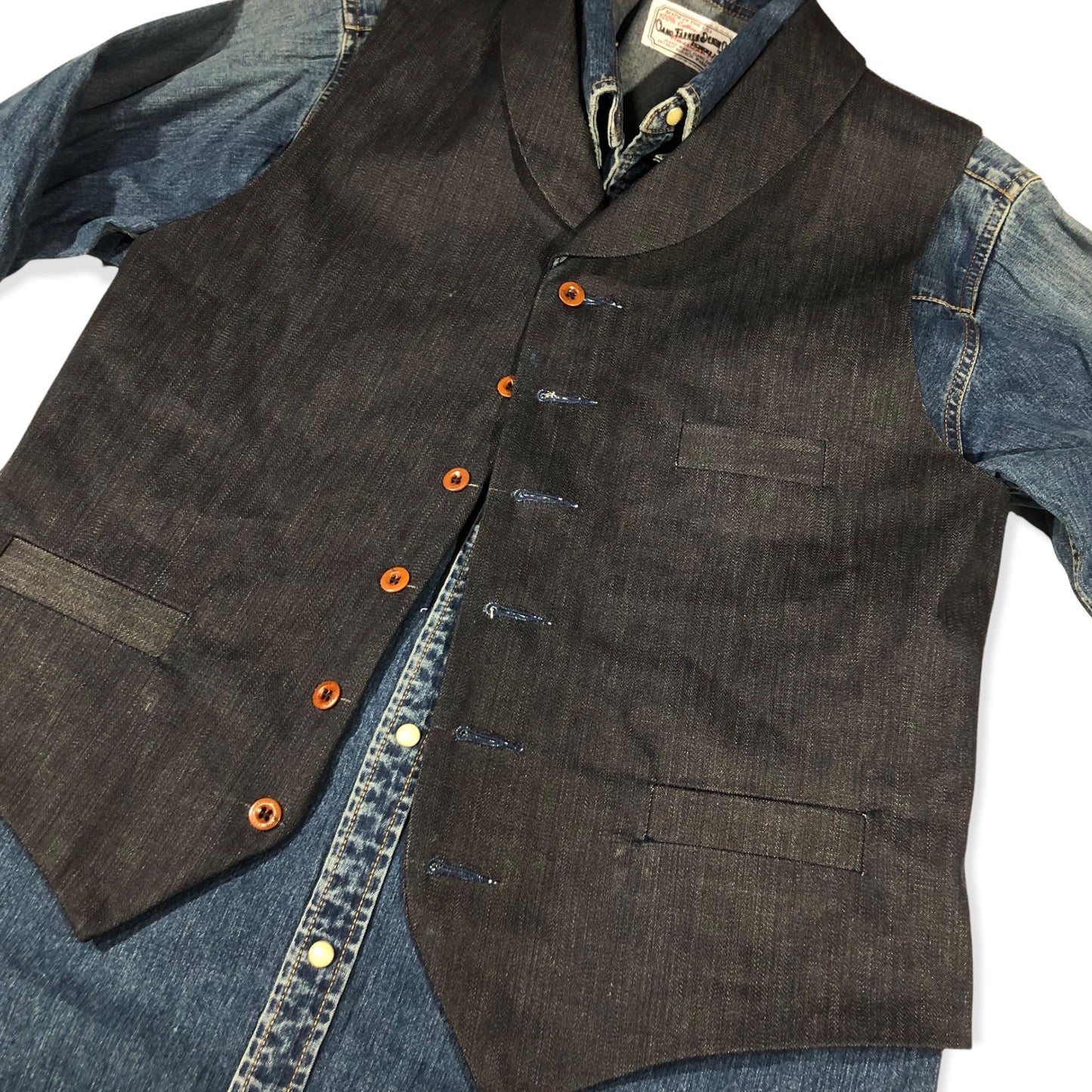 14oz Indigo Cone Mills White Selvage {Limited Quantities} Type D Waistcoat
