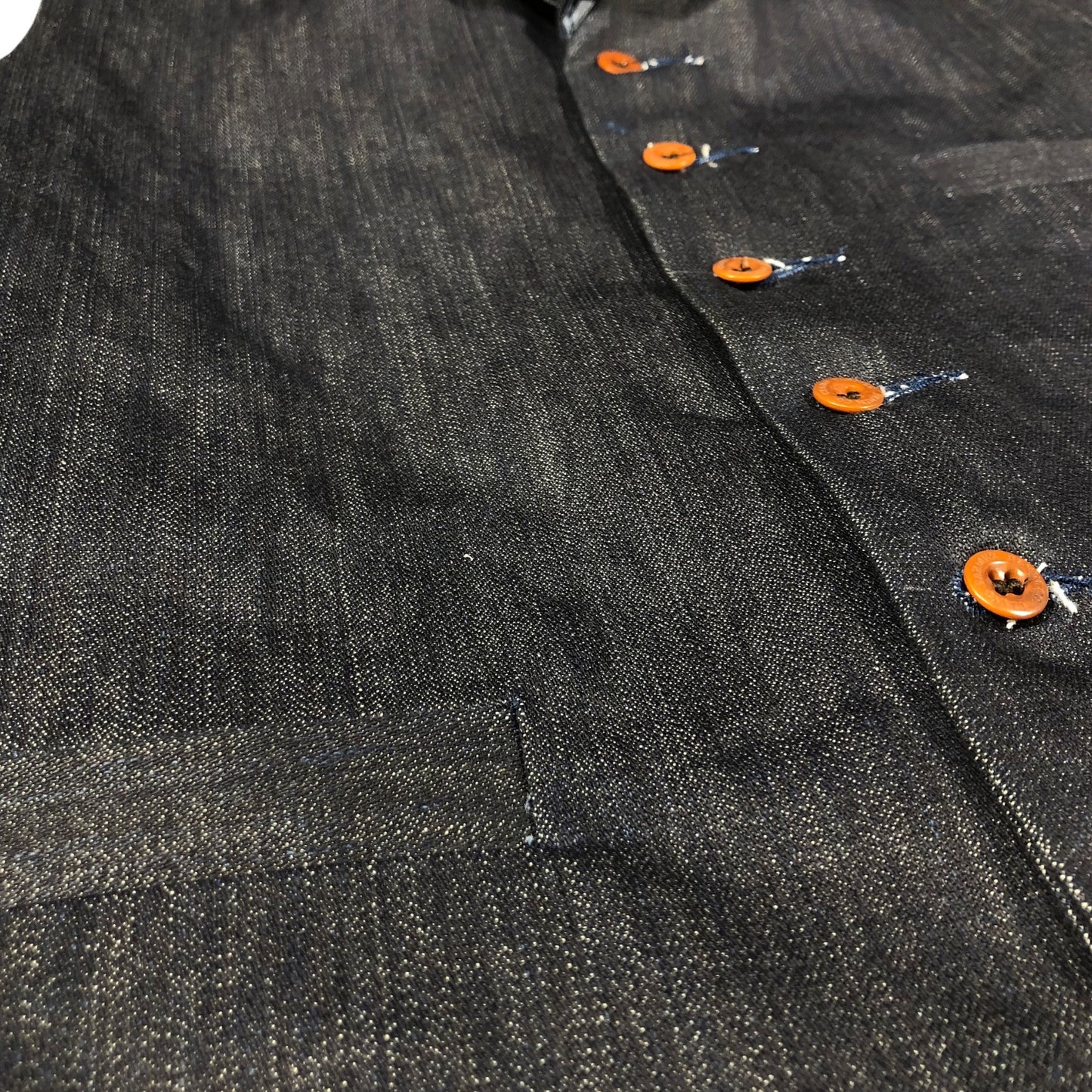 14oz Indigo Cone Mills White Selvage {Limited Quantities} Type D Waistcoat