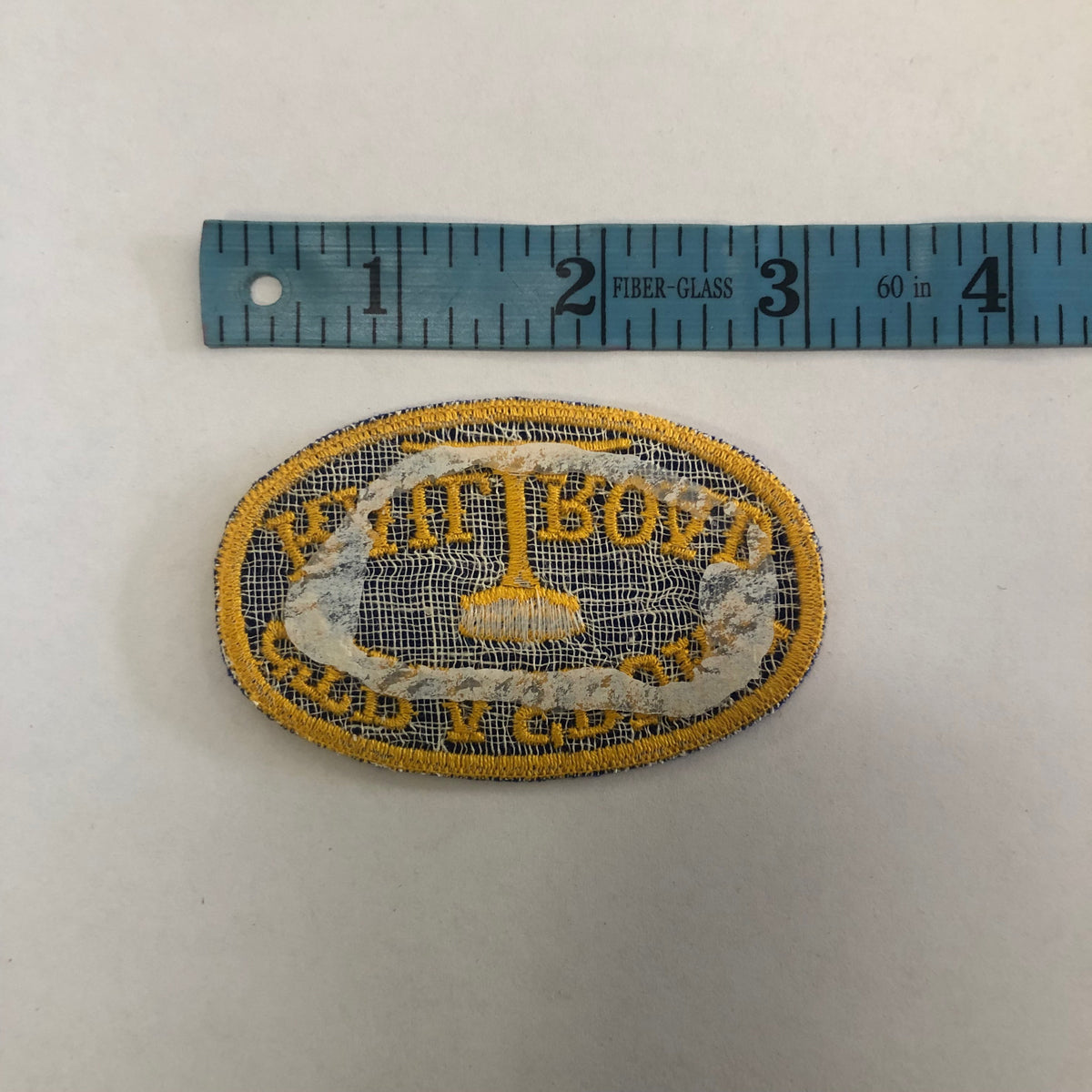 18oz Duck Canvas Navy Vintage HAT Patch 80s "Strasburg Rail Road" Patch