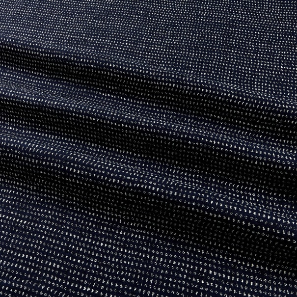 Japanese Nara Cotton Canvas Indigo Handkerchief 27.5 x 27.5 "DASH"