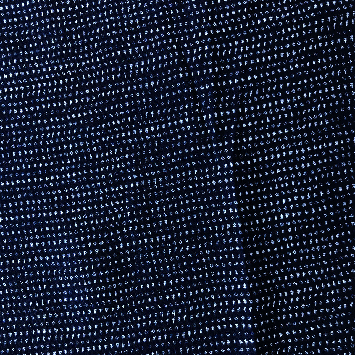 Japanese Nara Cotton Canvas Indigo Handkerchief 27.5 x 27.5 "DASH"