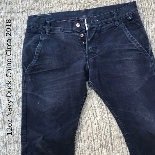 12oz Navy DUCK CANVAS CHINO CIRCA 2018