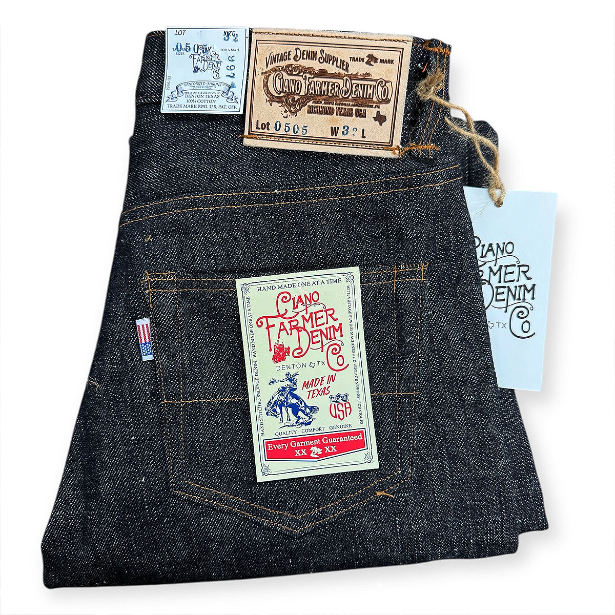 #0505 16oz Japanese INDIGO 'Secret Denim" Selvage Denim 5 Pocket Model [Miner Fit 997]