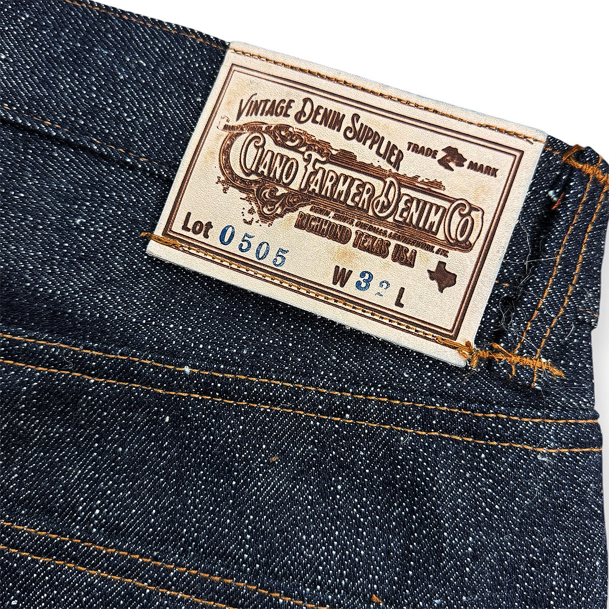 #0505 16oz Japanese INDIGO 'Secret Denim" Selvage Denim 5 Pocket Model [Miner Fit 997]