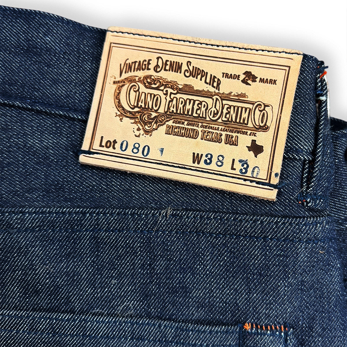 #080 14oz Cone Mills Selvedge 5 Pocket Model [Slim Fit 901]