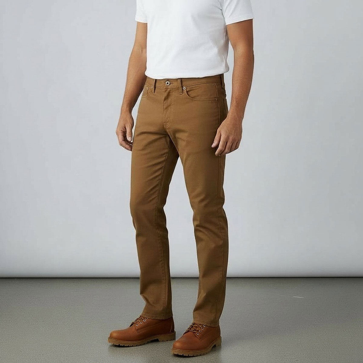 OPSTK #131 10oz Duck Canvas Ochre Brown 5 Pocket Model [Slim Fit 901]