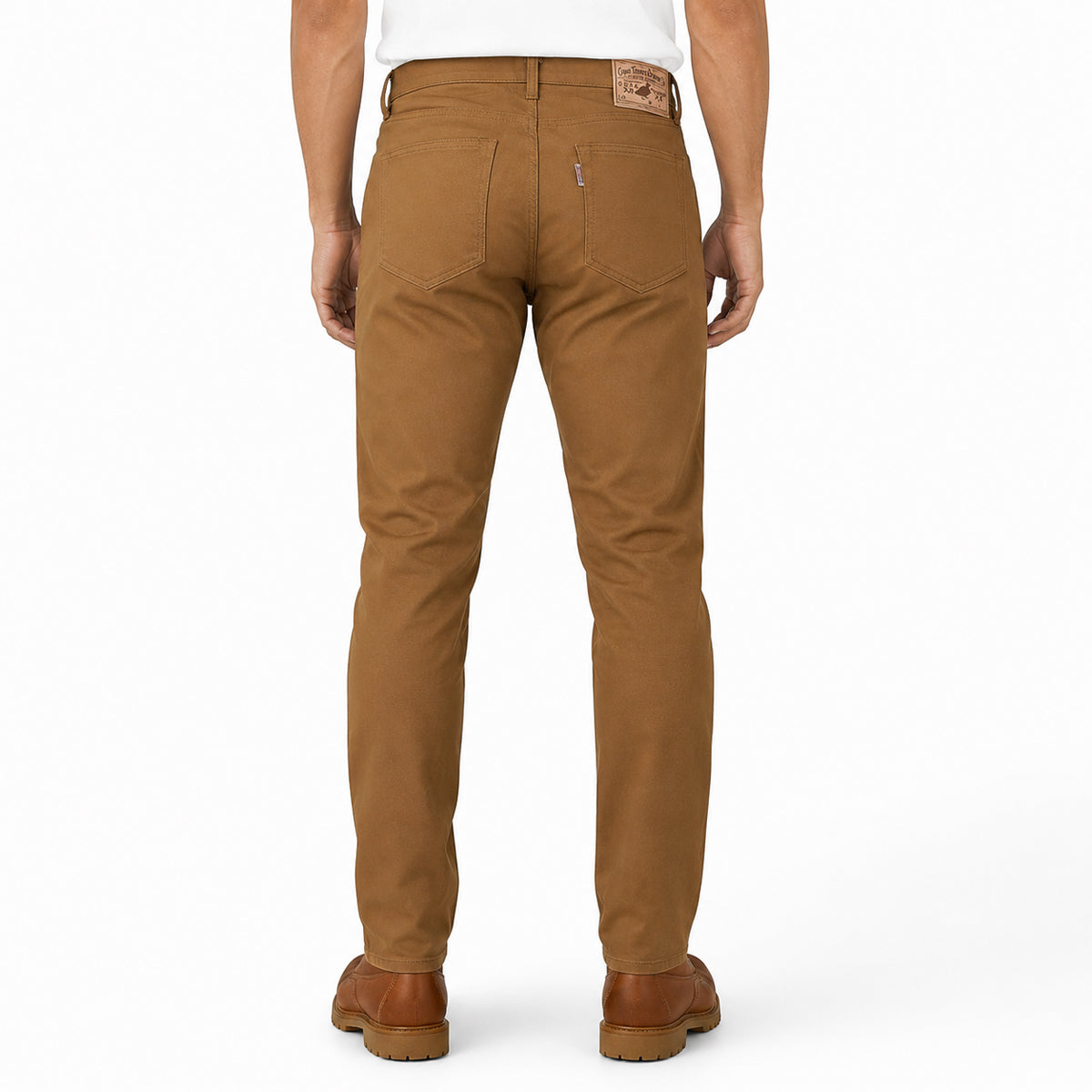 OPSTK #131 10oz Duck Canvas Ochre Brown 5 Pocket Model [Slim Fit 901]