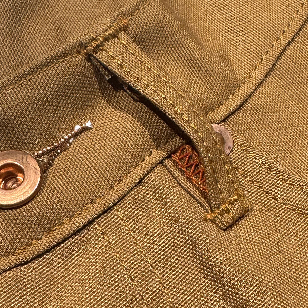 OPSTK #131 10oz Duck Canvas Ochre Brown 5 Pocket Model [Slim Fit 901]