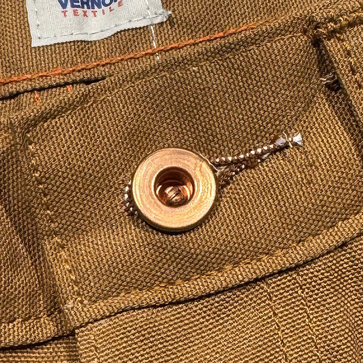 OPSTK #131 10oz Duck Canvas Ochre Brown 5 Pocket Model [Slim Fit 901]