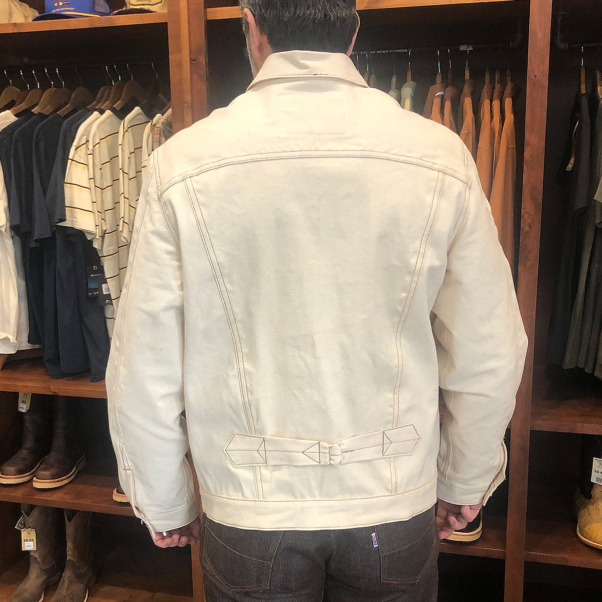 12oz Cone Mills Dead Stock Selvage Duck Canvas Natural "ECRU" Jacket