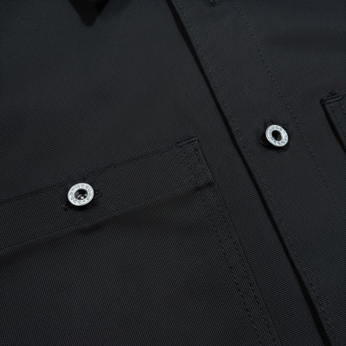 #133 12oz USA Duck Canvas Work Shirt Black