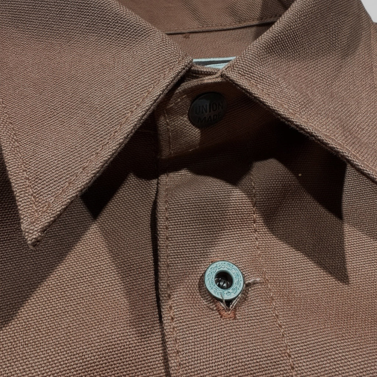 #133 12oz USA Duck Canvas Work Shirt Timber Brown