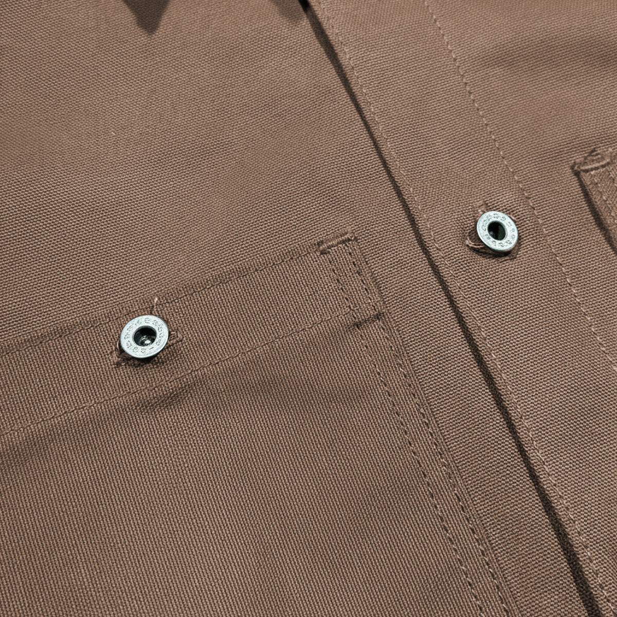 #133 12oz USA Duck Canvas Work Shirt Timber Brown