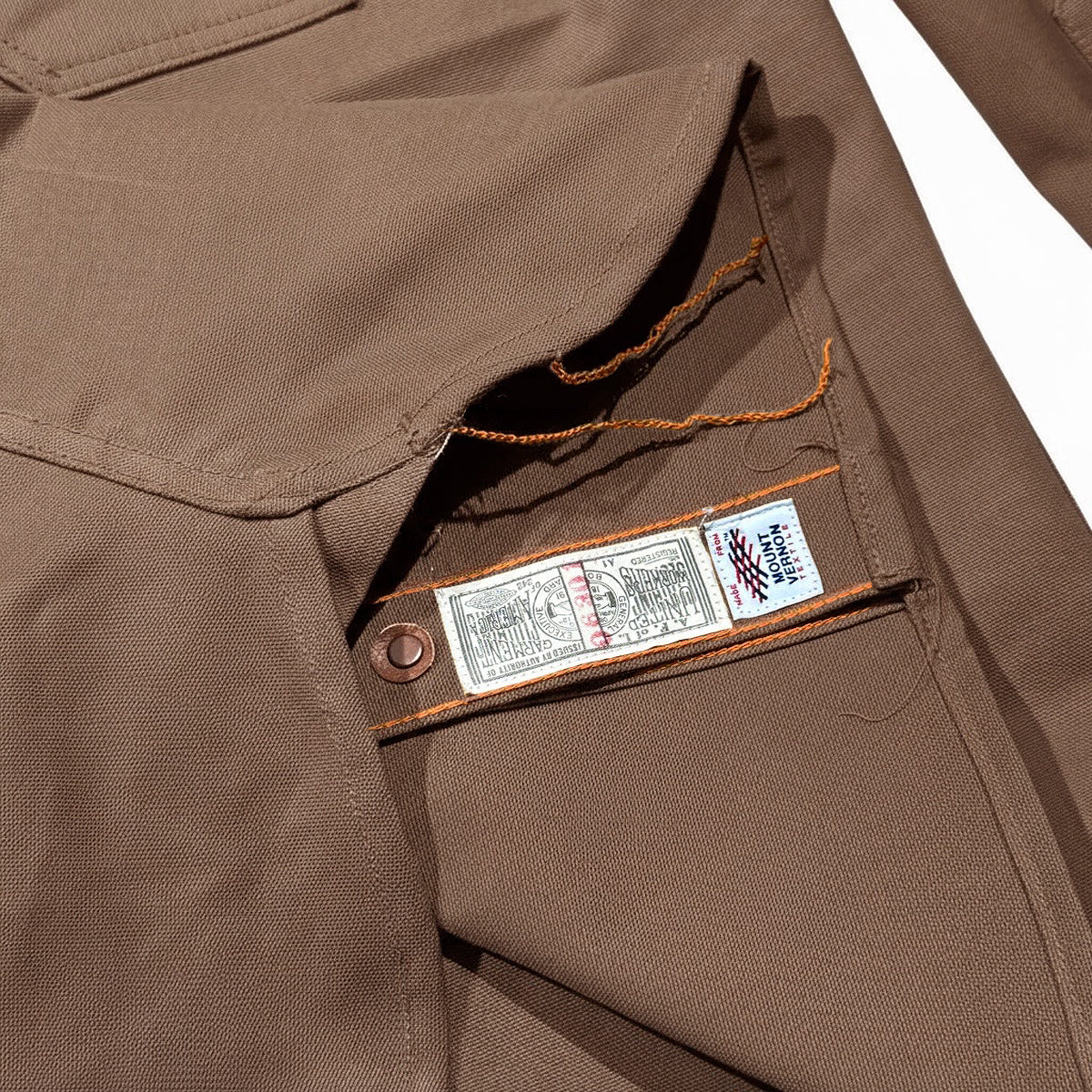 #133 12oz USA Duck Canvas Work Shirt Timber Brown