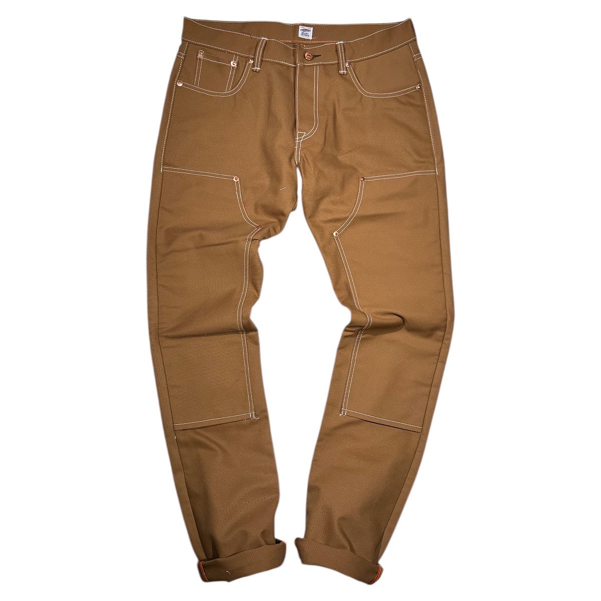 #133 12oz Duck Canvas Ochre 5 POCKET Version