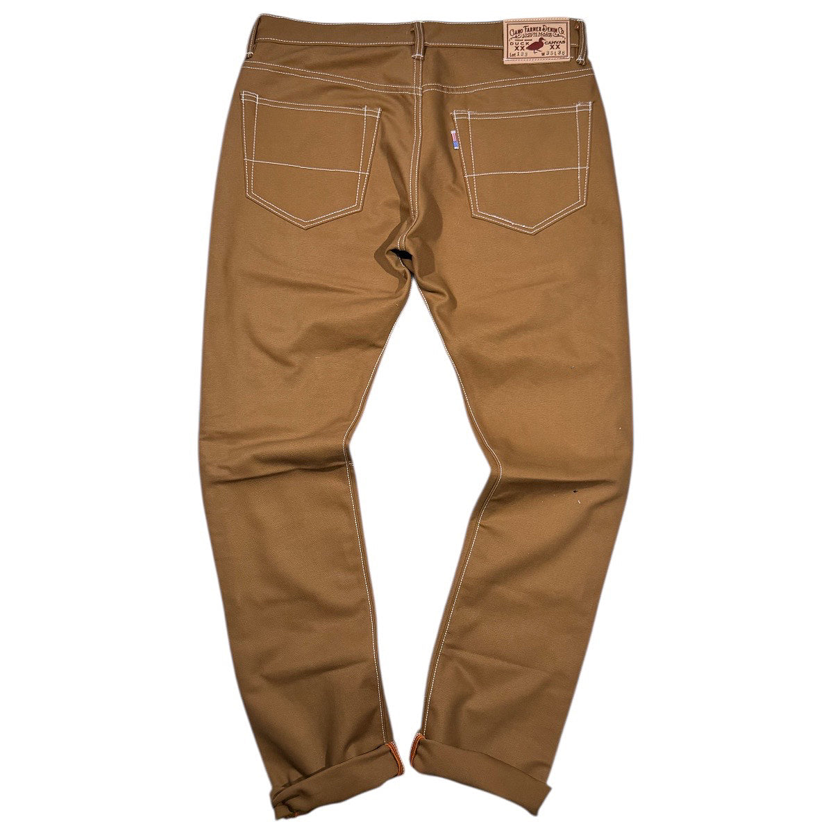 #133 12oz Duck Canvas Ochre 5 POCKET Version