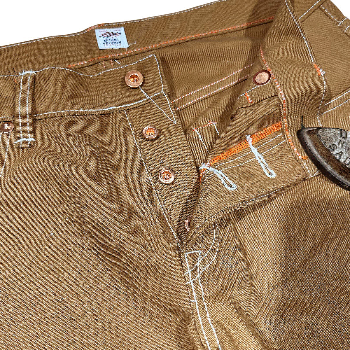 #133 12oz Duck Canvas Ochre 5 POCKET Version