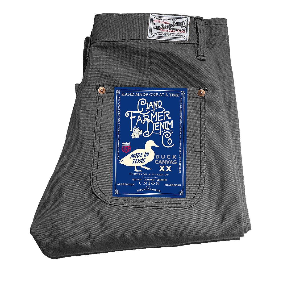 #133 12oz Duck Canvas FIELD HAND Chino [ Back Patch Pockets ]