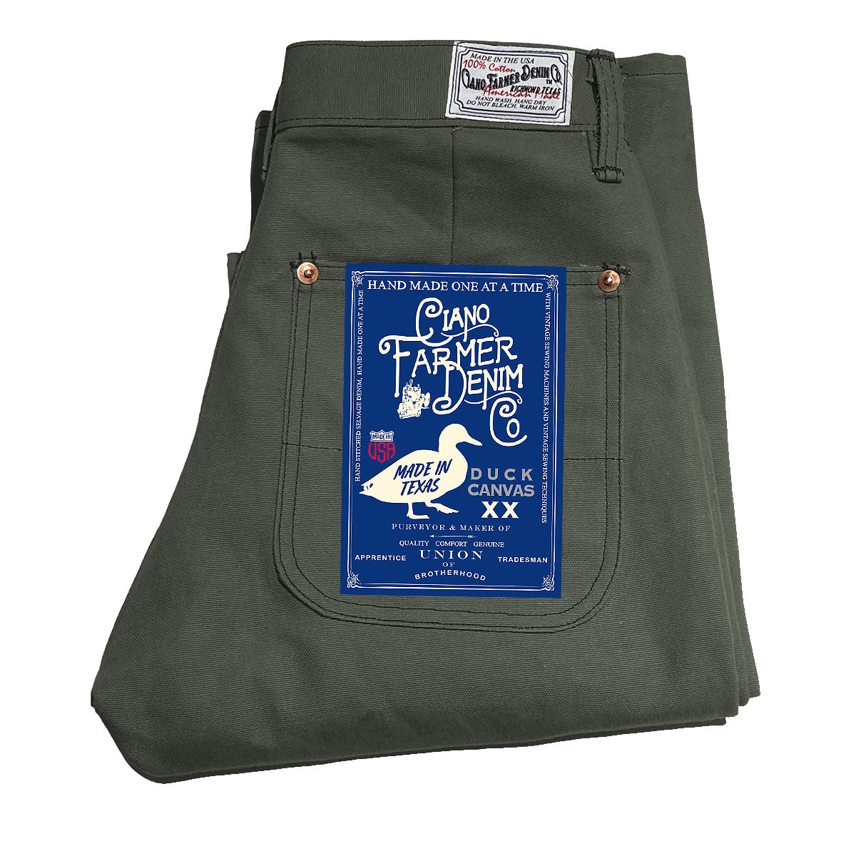 #133 12oz Duck Canvas FIELD HAND Chino [ Back Patch Pockets ]