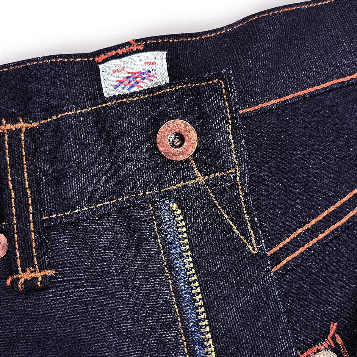 #133 12oz Duck Canvas Midnight Navy 5 Pocket Model [Miner Fit 997]