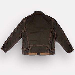 18oz Brown Duck Canvas Cossack Jacket w/ Wool Insets