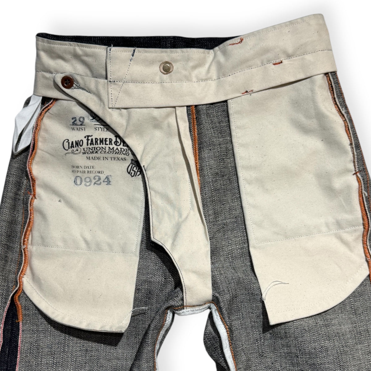 #0505 16oz Japanese INDIGO 'Secret Denim" Selvage Denim Chino Model [Miner Fit 997]