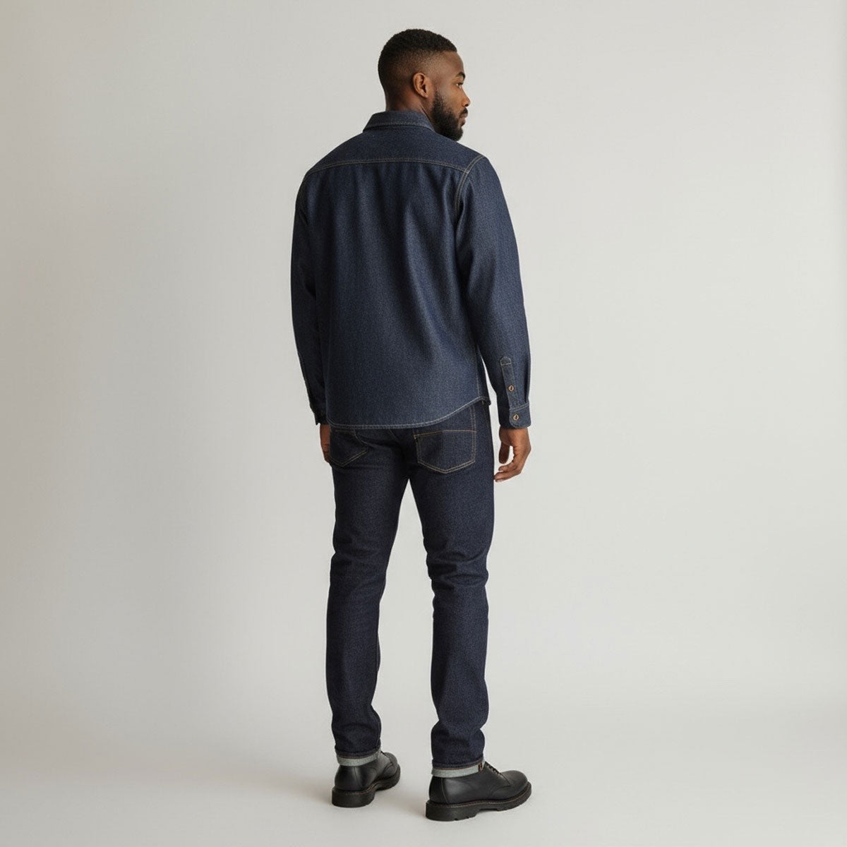 #186 "Experimenta1" 13.5oz Cone Mills Indigo Selvage Work Shirt (OPSTK)