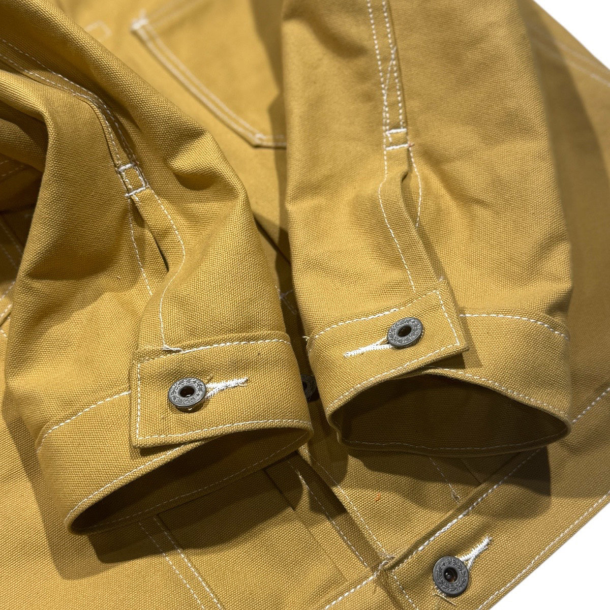 コモリ HEMP DUCK STAND COLLAR JACKET 3 コモリ HEMP DUCK STAND COLLAR JACKET 3 Retro Multi-Pocket Stand