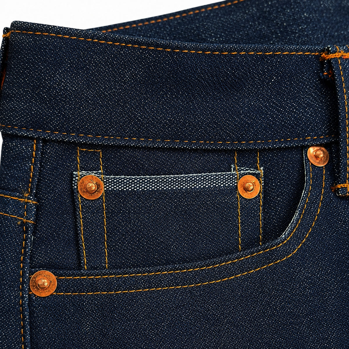 Vintage Dead Stock 1960s USA 15oz Broken Twill Selvage Denim [Regular Fit 905]