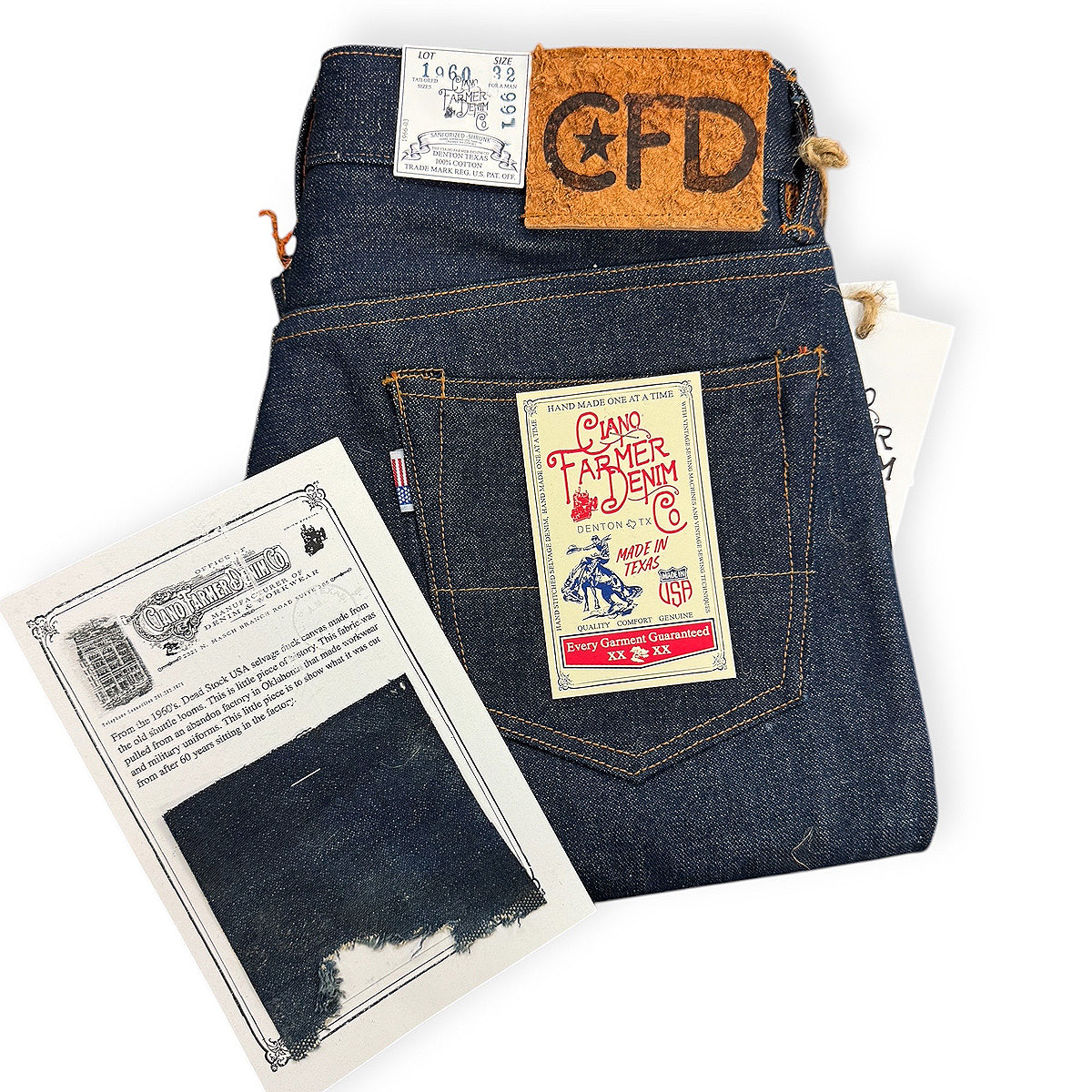 #60s〜J A Z dead Stock Vintage Dead Stock 1960s USA 15oz Broken Twill Selvage Denim
