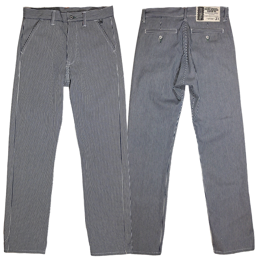 OPSTK 32W x 34L 997 Miner Fit #HIC 10oz MV Mills Hickory Stripe Denim CHINO Version
