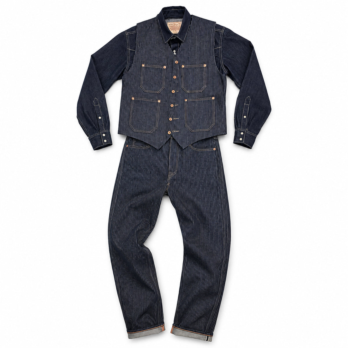 #2006 14oz Japanese Indigo/Indigo Jacquard Mini WABASH Selvedge