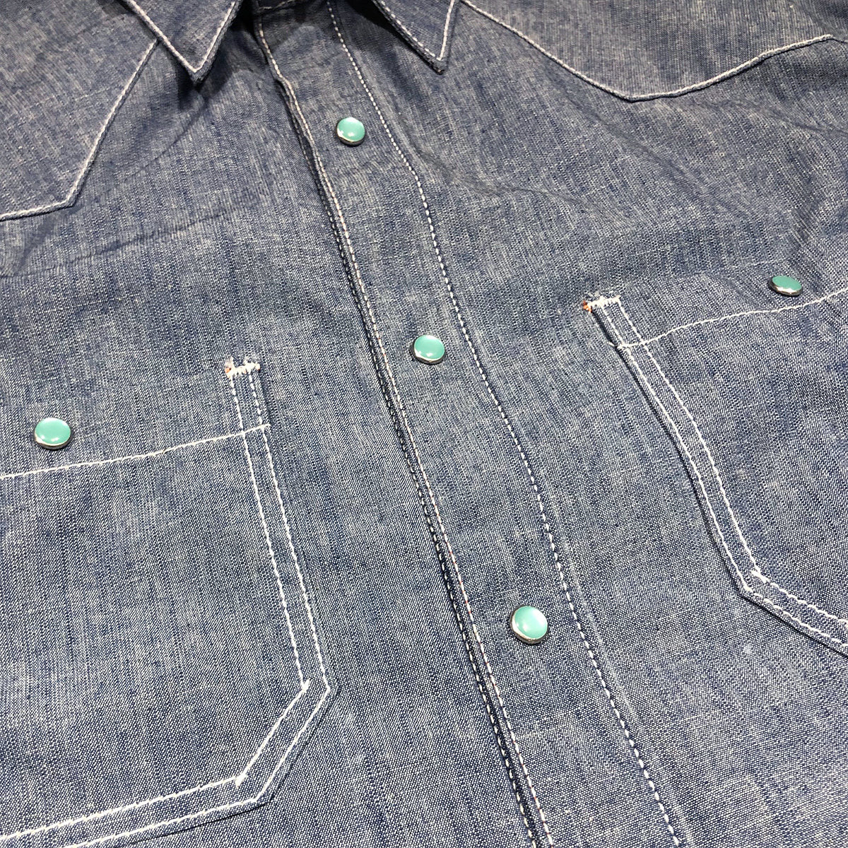 7oz Cone Mills Chambray Ranch Style "WORKSHIRT"