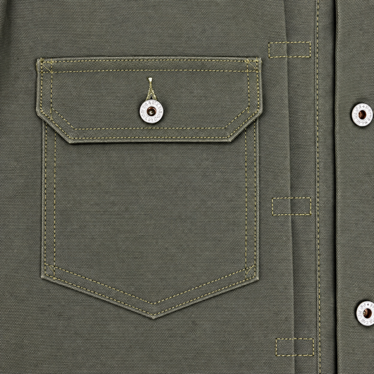 (OPSTK) #133 12oz Moss Green Duck Canvas 1953 Type II "Regular Fit" Wool Body Liner