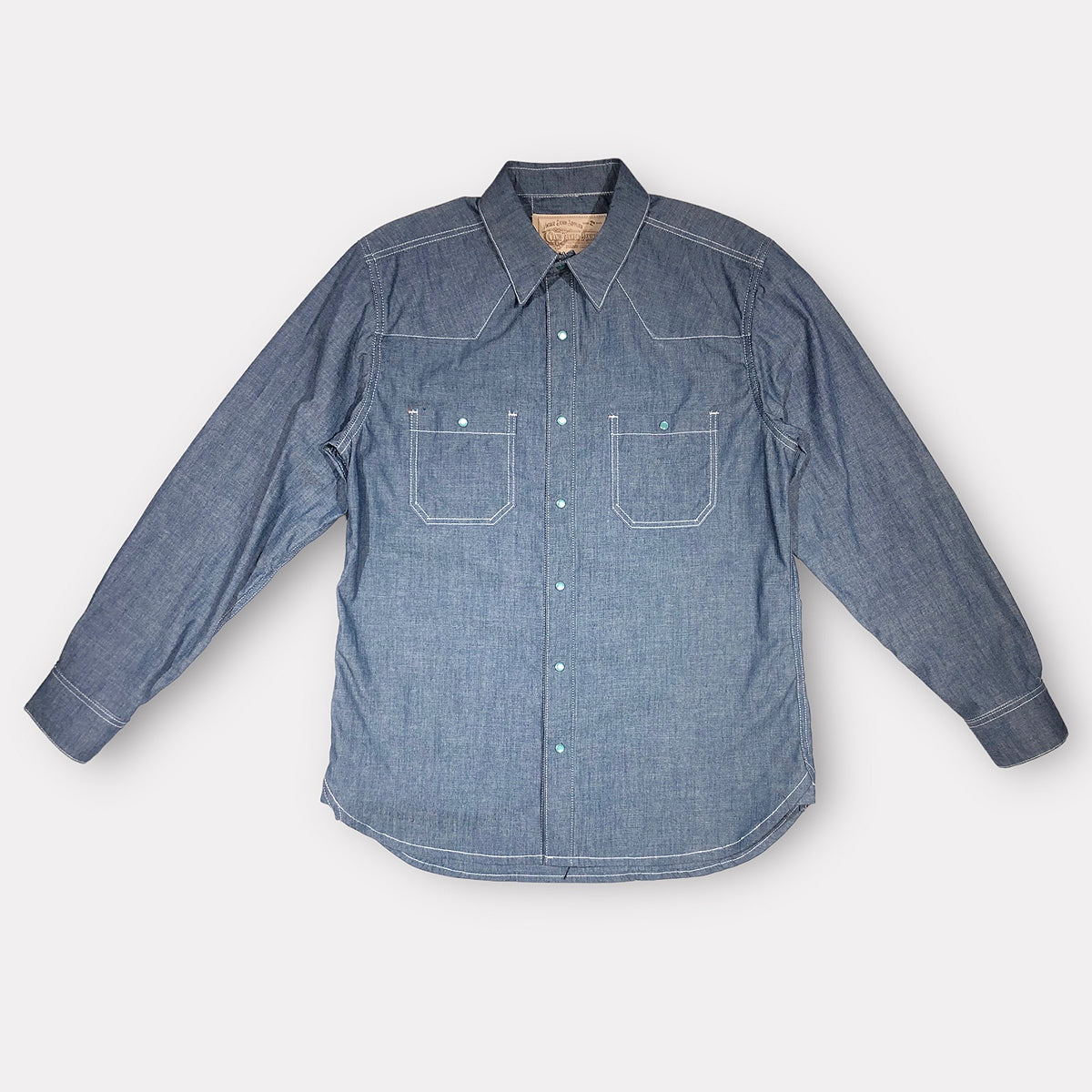7oz Cone Mills Chambray Ranch Style "WORKSHIRT"