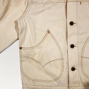 12oz Cone Mills Dead Stock Selvage Duck Canvas Natural "ECRU" Jacket