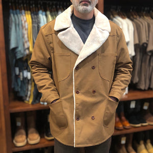 #133 12oz Duck CANVAS Modify Pea Coat Ochre Lined