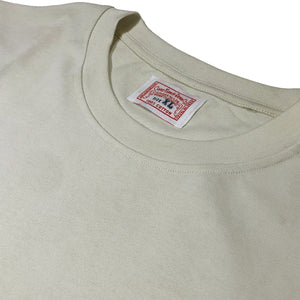7.8oz TEXAS MADE "HEAVY ORGANIC" Crew Neck Vintage White