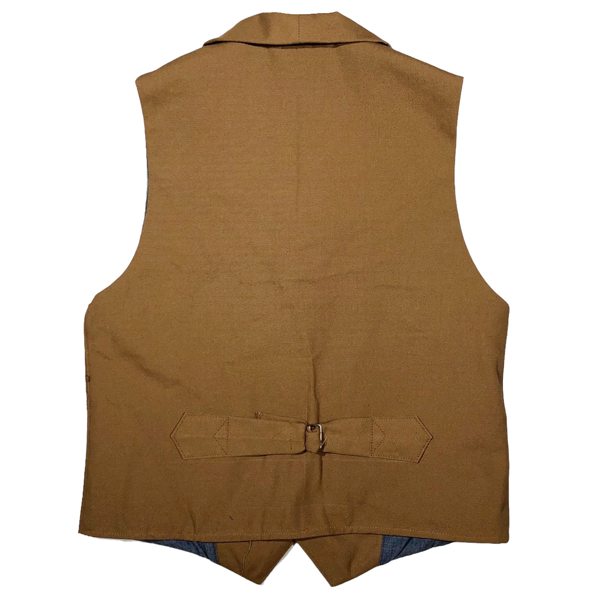 OPSTK Size 38 [M] #133 12oz Ochre Duck Canvas Waistcoat TYPE D