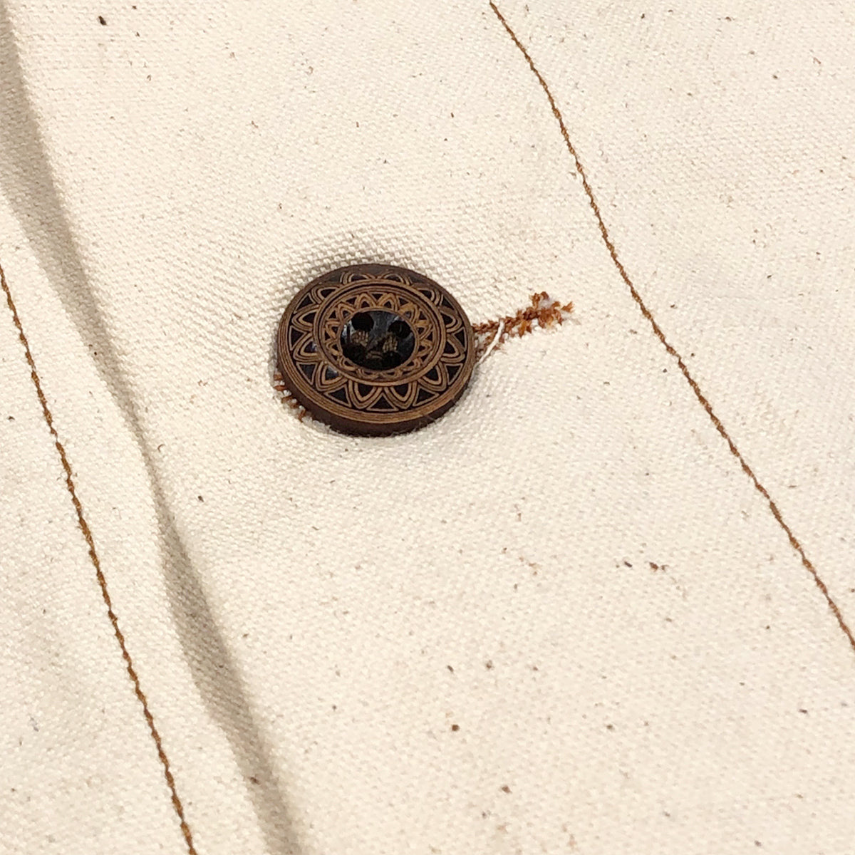 12oz Cone Mills Dead Stock Selvage Duck Canvas Natural "ECRU" Jacket